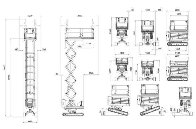 Crawler Scissor Lift - Almac BiBi 1090 BL Evo